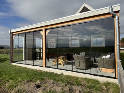 dubbele S20 glazen schuifwanden